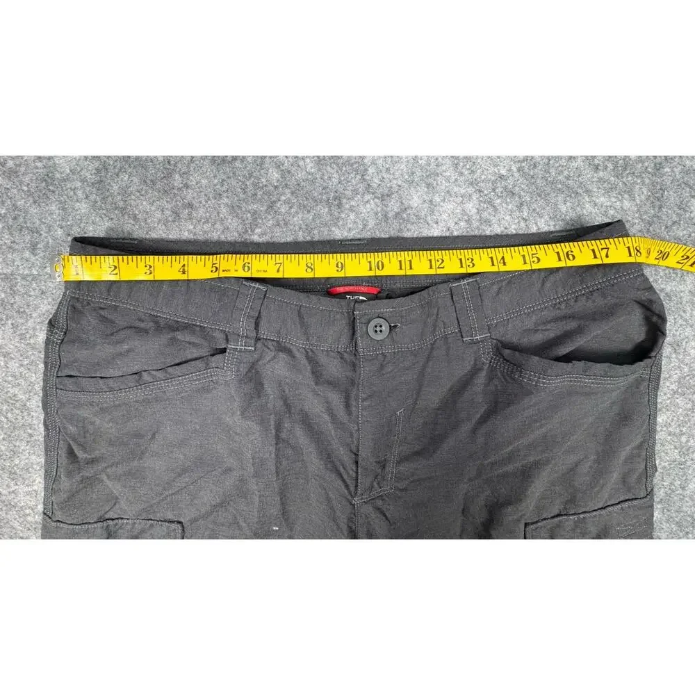 The North Face Mens Convertible Hiking Cargo Pants Grey Large Short 36